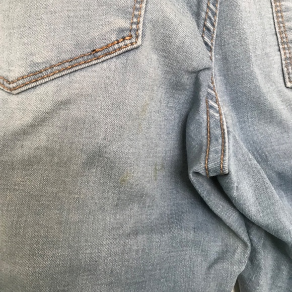 Y2K BRAZIL Skinny Jeans Denim Low Rise M Fit Light Blue Faded - Picture 7 of 12